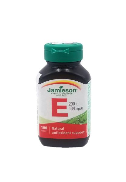 图片 Jamieson Vitamin E 200 IU 134 mg AT 100 粒